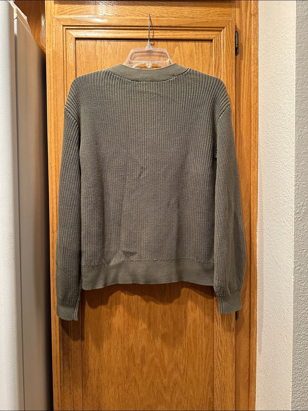 NWT Talbots Olive Green V-Neck Button Front Pima Cotton Knit Cardigan Size XS - Picture 5 of 8